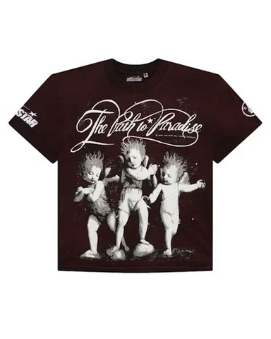 Hellstar Kids Path To Paradise Tee Brown