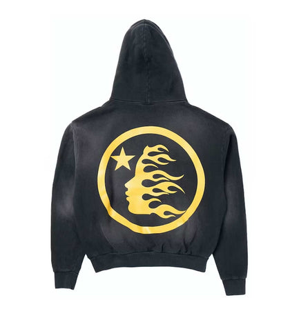 Hellstar No Guts No Glory Faded Black Hoodie