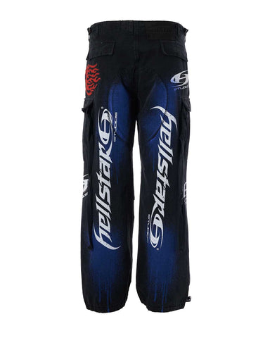 Hellstar Printed Cargo Pants Black