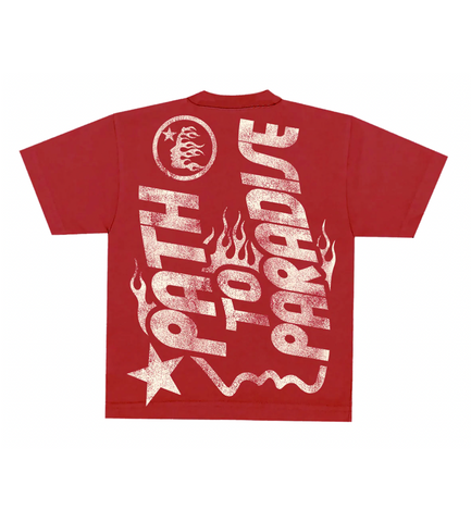 Hellstar Studios Jesus Emblem Tee Blood Red