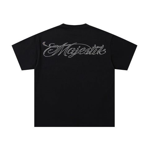 Majestik “Neon Supercars” Rhinestone Graphic Tee