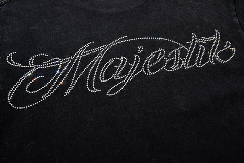 Majestik “Lightning Gridiron” Football Players Rhinestone Vintage Tee
