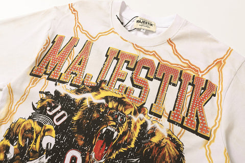 Majestik “Gridiron Bear” The World Vintage Tee
