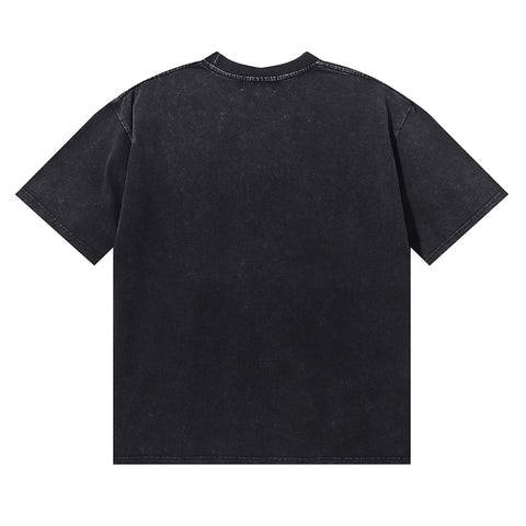 Majestik “Bulldog” Stadium Rhinestone Vintage Tee（Black）