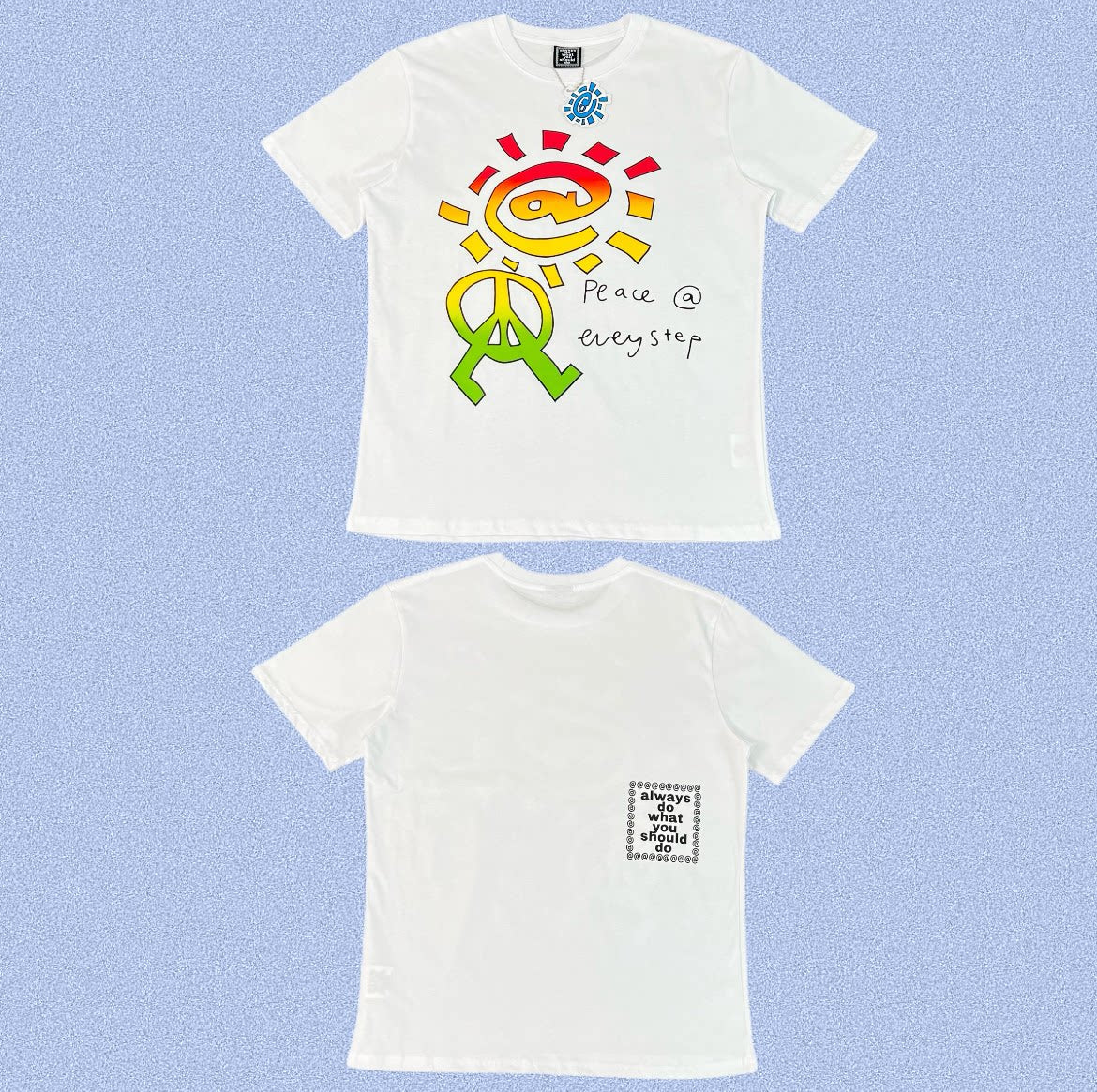 ADWYSD White Peace Sun Art Tee