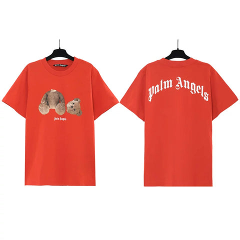 Palm Angels Headless Bear Graphic T-Shirt - Red