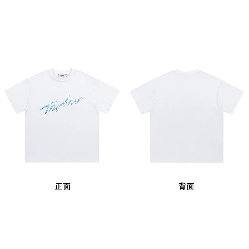 Trapstar short-sleeved T-shirt summer 2025 new letter print men and women casual loose round neck European and American trendy ins (29)