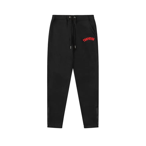 Trapstar autumn and winter casual sports suit hooded sweatshirt pants pullover simple letter drawstring top pants (34)