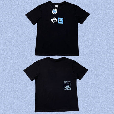 ADWYSD Black Small Patchwork Print Tee