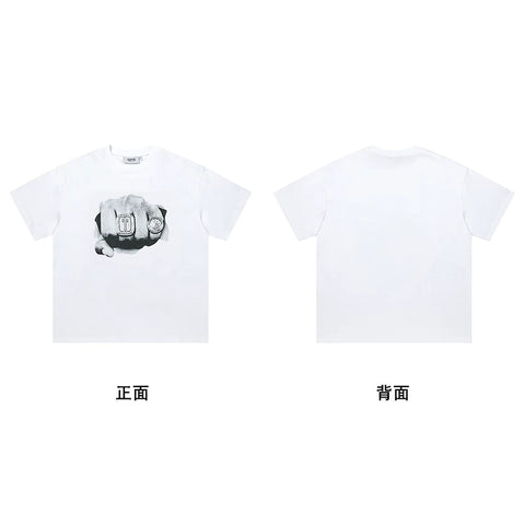 Trapstar short-sleeved T-shirt summer 2025 new letter print men and women casual loose round neck European and American trendy ins (42)