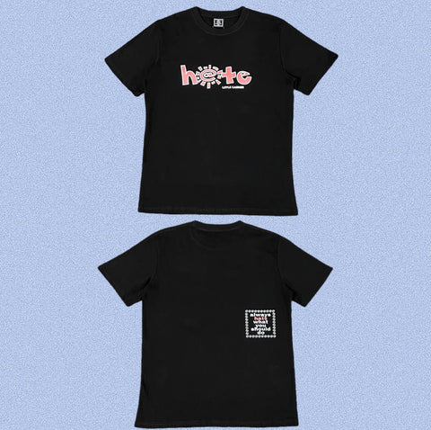 ADWYSD Black Graffiti Graphic Tee