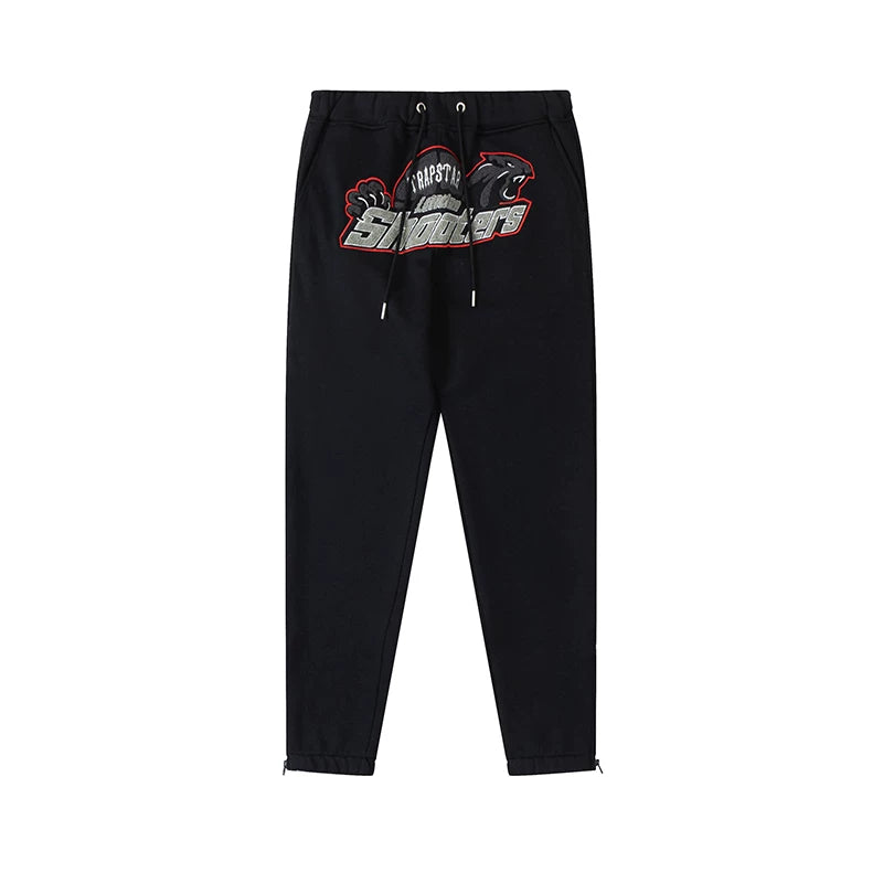 Trapstar niche trendy brand sweatshirt trousers sports leisure suit men and women couple autumn and winter plus velvet letter embroidery (25)