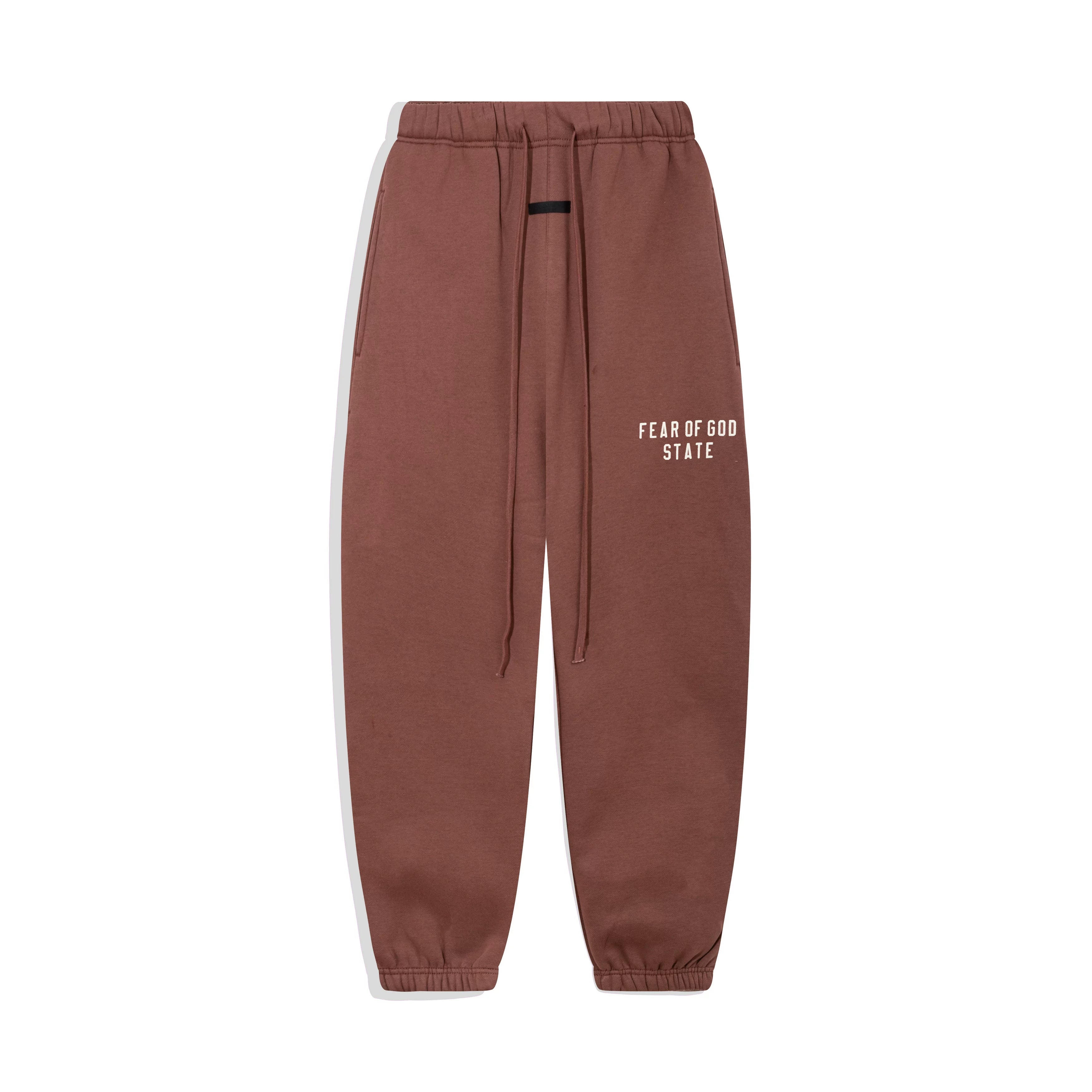 Fog autumn/winter hoodie, sweatpants, long pants with fleece hoodie, versatile letter essentials, loose and trendy ins top (17)