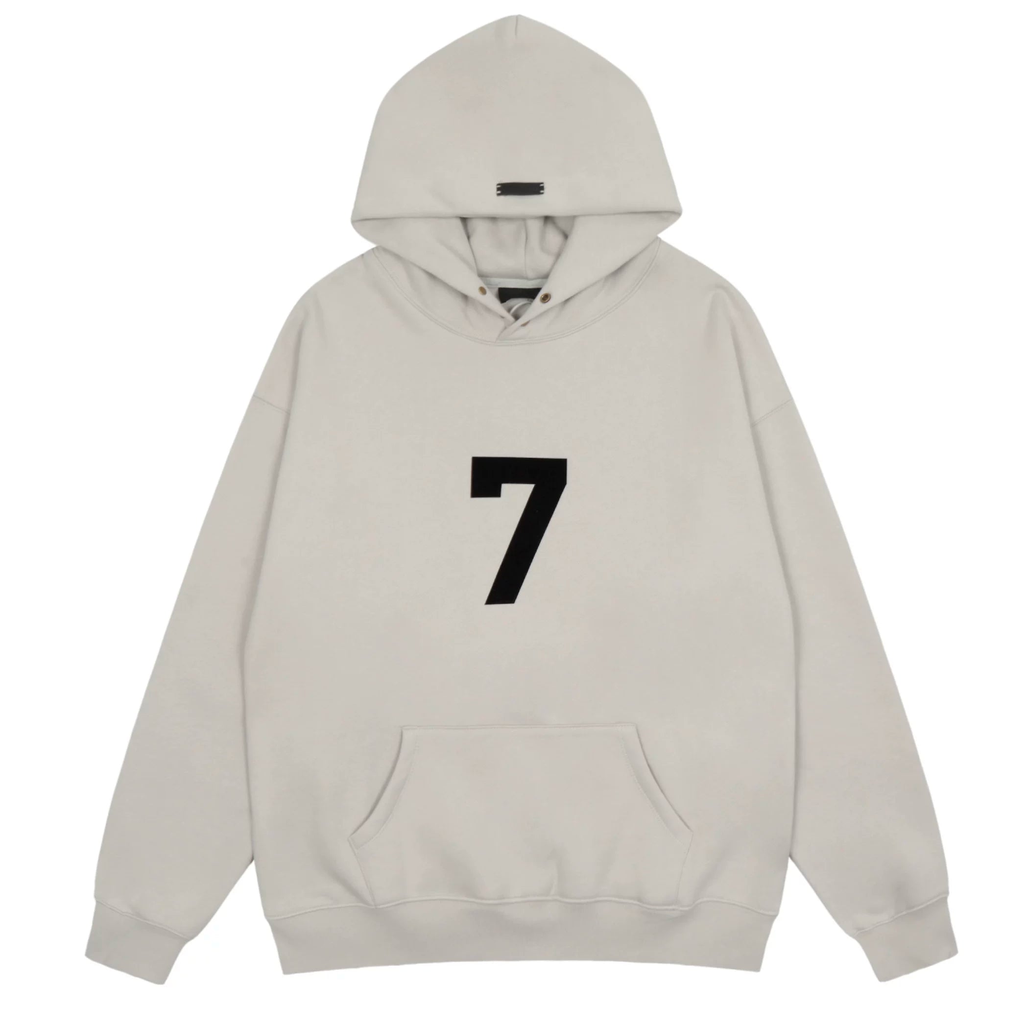FOG double line heavyweight high street trendy brand hooded sweatshirt with plush loose sweatshirt jacket suitable for men and women, youthful and popular style (9)