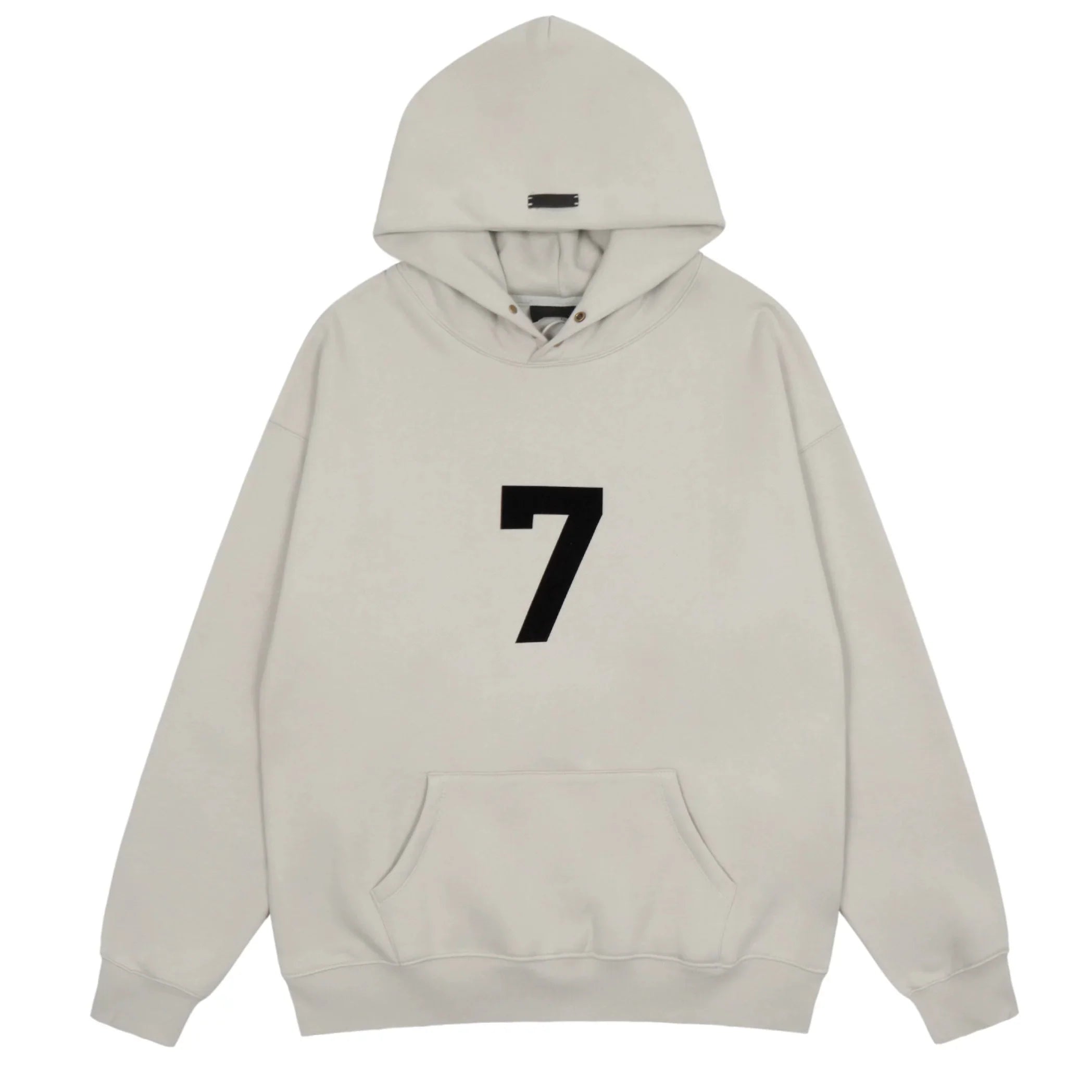 FOG double line heavyweight high street trendy brand hooded sweatshirt with plush loose sweatshirt jacket suitable for men and women, youthful and popular style (9)