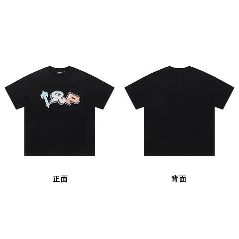 Trapstar short-sleeved T-shirt summer 2025 new letter print men and women casual loose round neck European and American trendy ins (35)