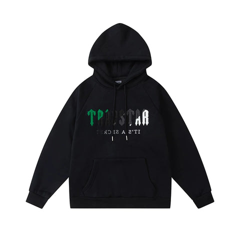 Trapstar niche trendy brand sweatshirt trousers sports leisure suit men and women couple autumn and winter plus velvet letter embroidery (22)