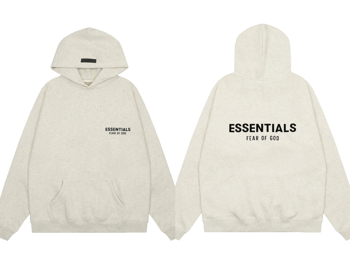 FOG double line heavyweight high street trendy brand hooded sweatshirt with plush loose sweatshirt jacket suitable for men and women, youthful and popular style (21)