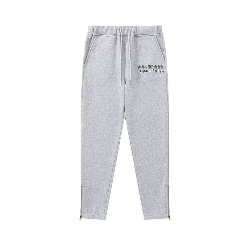 Trapstar niche trendy brand sweatshirt trousers sports leisure suit men and women couple autumn and winter plus velvet letter embroidery (49)