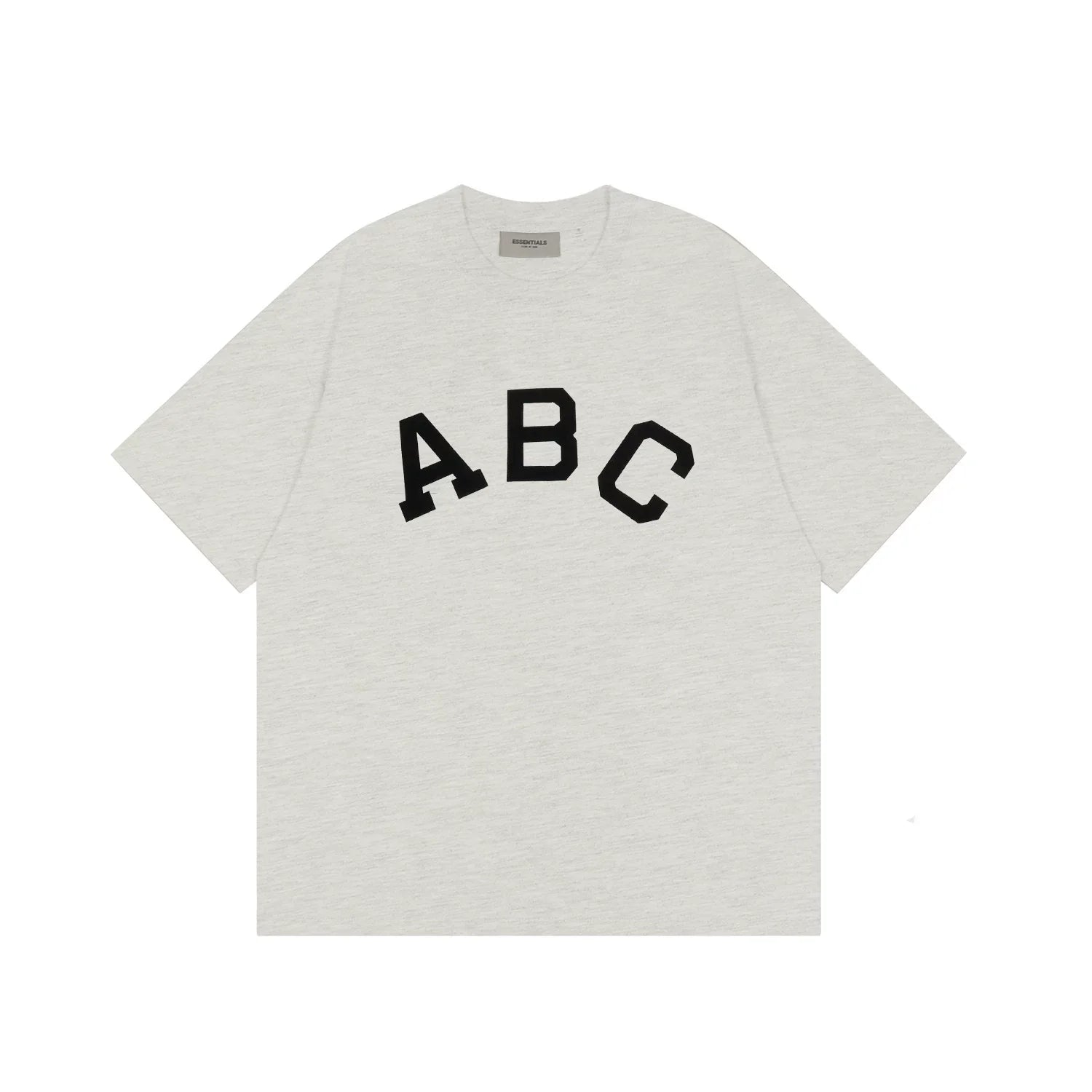 FOG double-line ESSENTIALS short-sleeved T-shirt men European and American couples trendy brand round neck loose cleanfit half-sleeved women (24)