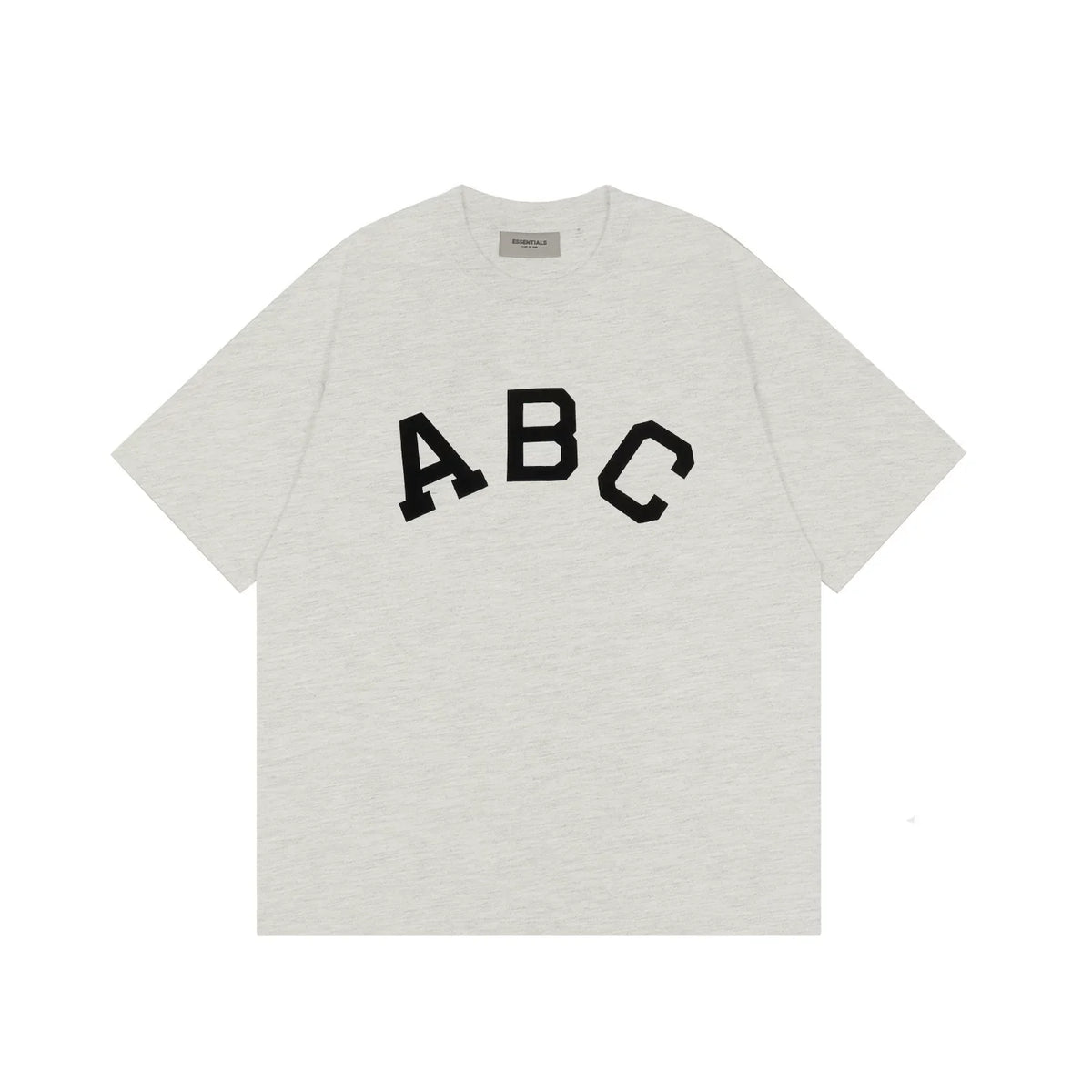 FOG double-line ESSENTIALS short-sleeved T-shirt men European and American couples trendy brand round neck loose cleanfit half-sleeved women (24)
