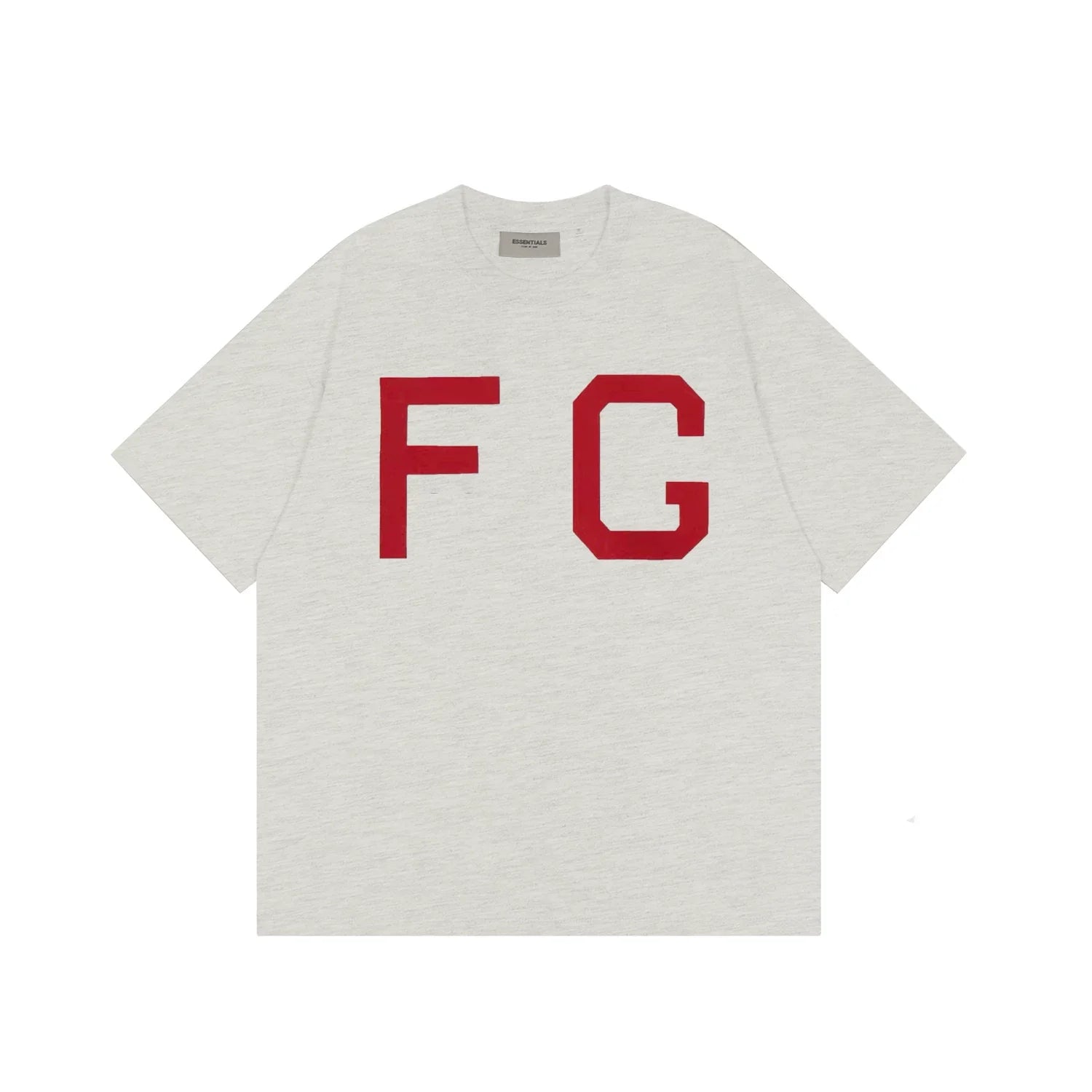 FOG double-line ESSENTIALS short-sleeved T-shirt men European and American couples trendy brand round neck loose cleanfit half-sleeved women (26)