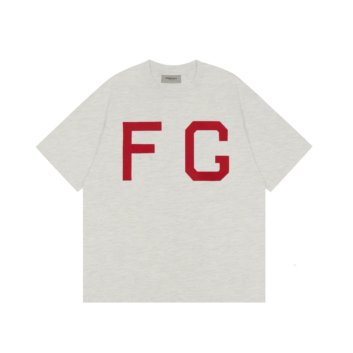 FOG double-line ESSENTIALS short-sleeved T-shirt men European and American couples trendy brand round neck loose cleanfit half-sleeved women (26)