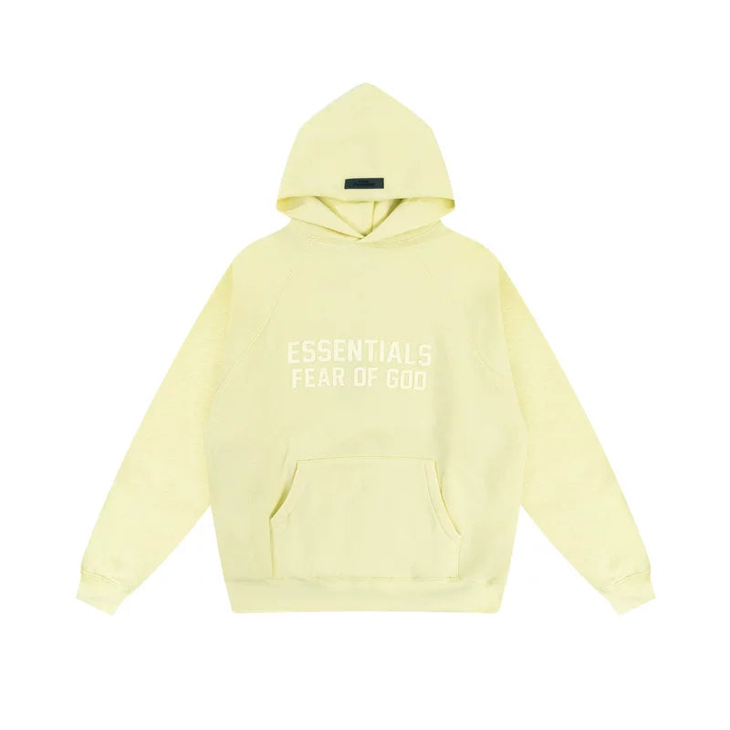 Fog autumn/winter hoodie, sweatpants, long pants with fleece hoodie, versatile letter essentials, loose and trendy ins top (49)