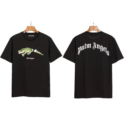Palm Angels Alligator Graphic T-Shirt - Black