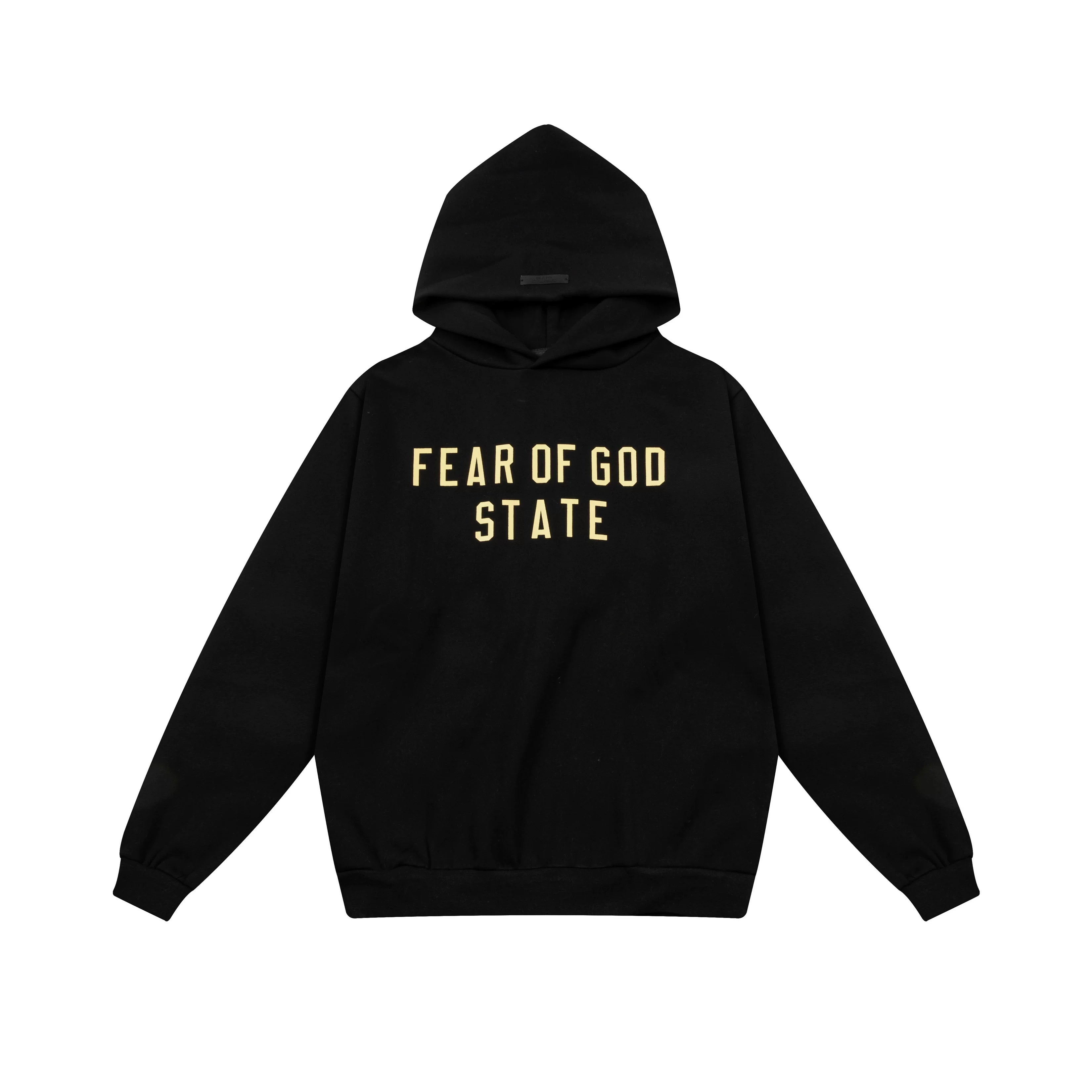 Fog autumn/winter hoodie, sweatpants, long pants with fleece hoodie, versatile letter essentials, loose and trendy ins top (19)