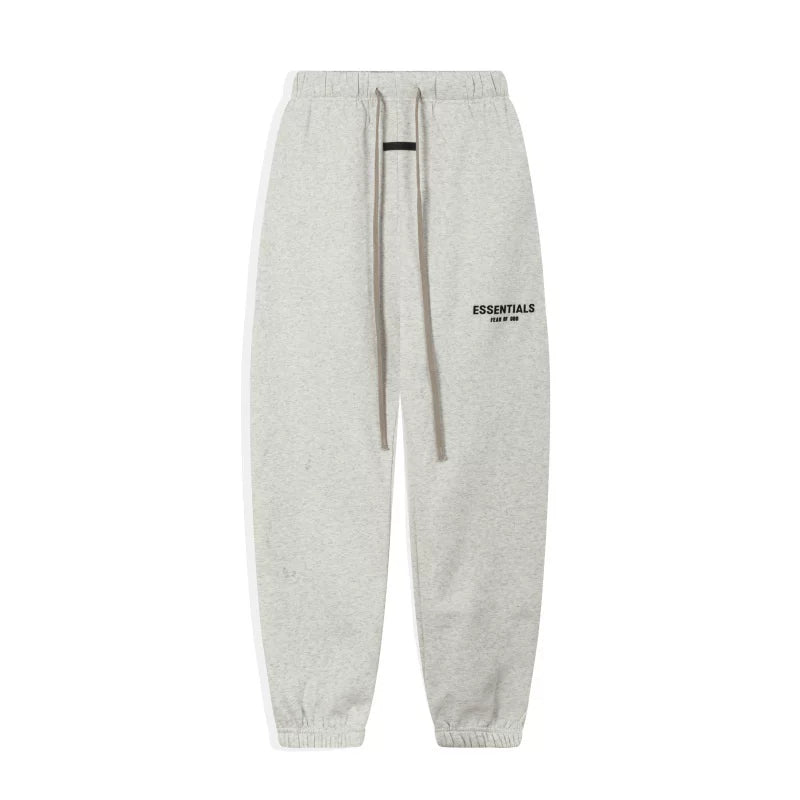 FOG ESSENTIALS Fashion High Street Letter Plush Autumn/Winter Casual Plush Hooded Sweatshirt Pants Set for Men (7)