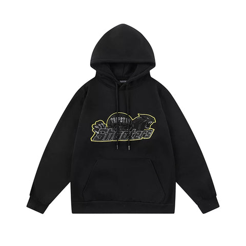Trapstar niche trendy brand sweatshirt trousers sports leisure suit men and women couple autumn and winter plus velvet letter embroidery (56)