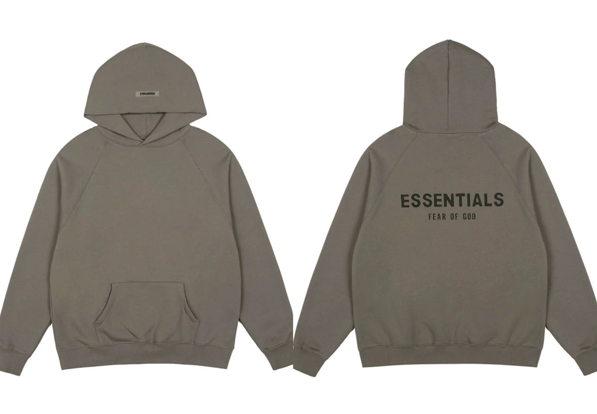 FOG double line heavyweight high street trendy brand hooded sweatshirt with plush loose sweatshirt jacket suitable for men and women, youthful and popular style (24)