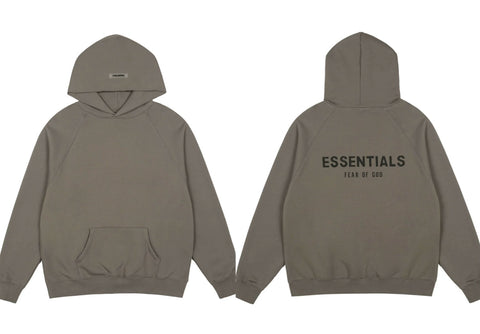 FOG double line heavyweight high street trendy brand hooded sweatshirt with plush loose sweatshirt jacket suitable for men and women, youthful and popular style (24)