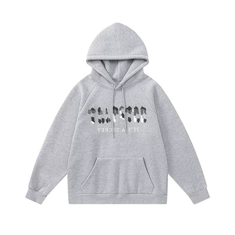 Trapstar niche trendy brand sweatshirt trousers sports leisure suit men and women couple autumn and winter plus velvet letter embroidery (50)