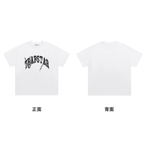 Trapstar short-sleeved T-shirt summer 2025 new letter print men and women casual loose round neck European and American trendy ins (32)