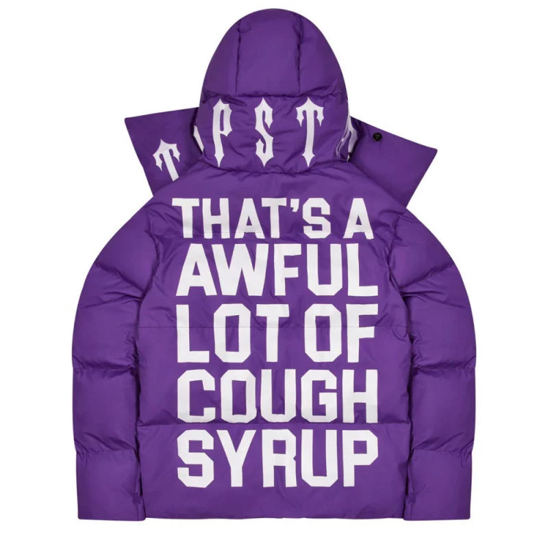 Trapstar Cough Syrup Purple Puffer Jacket