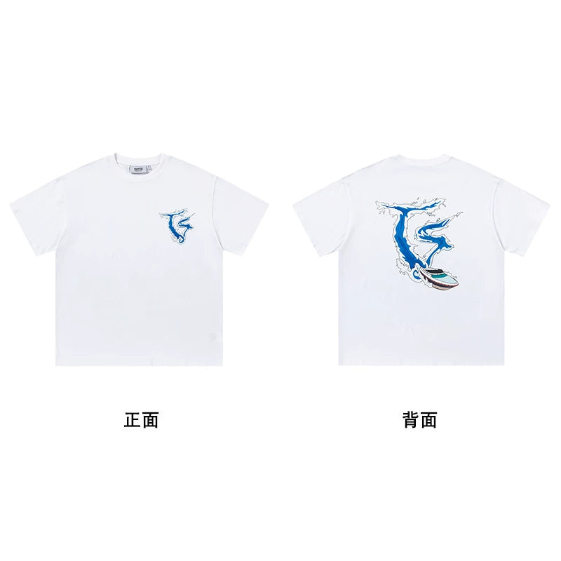 Trapstar short-sleeved T-shirt summer 2025 new letter print men and women casual loose round neck European and American trendy ins (25)