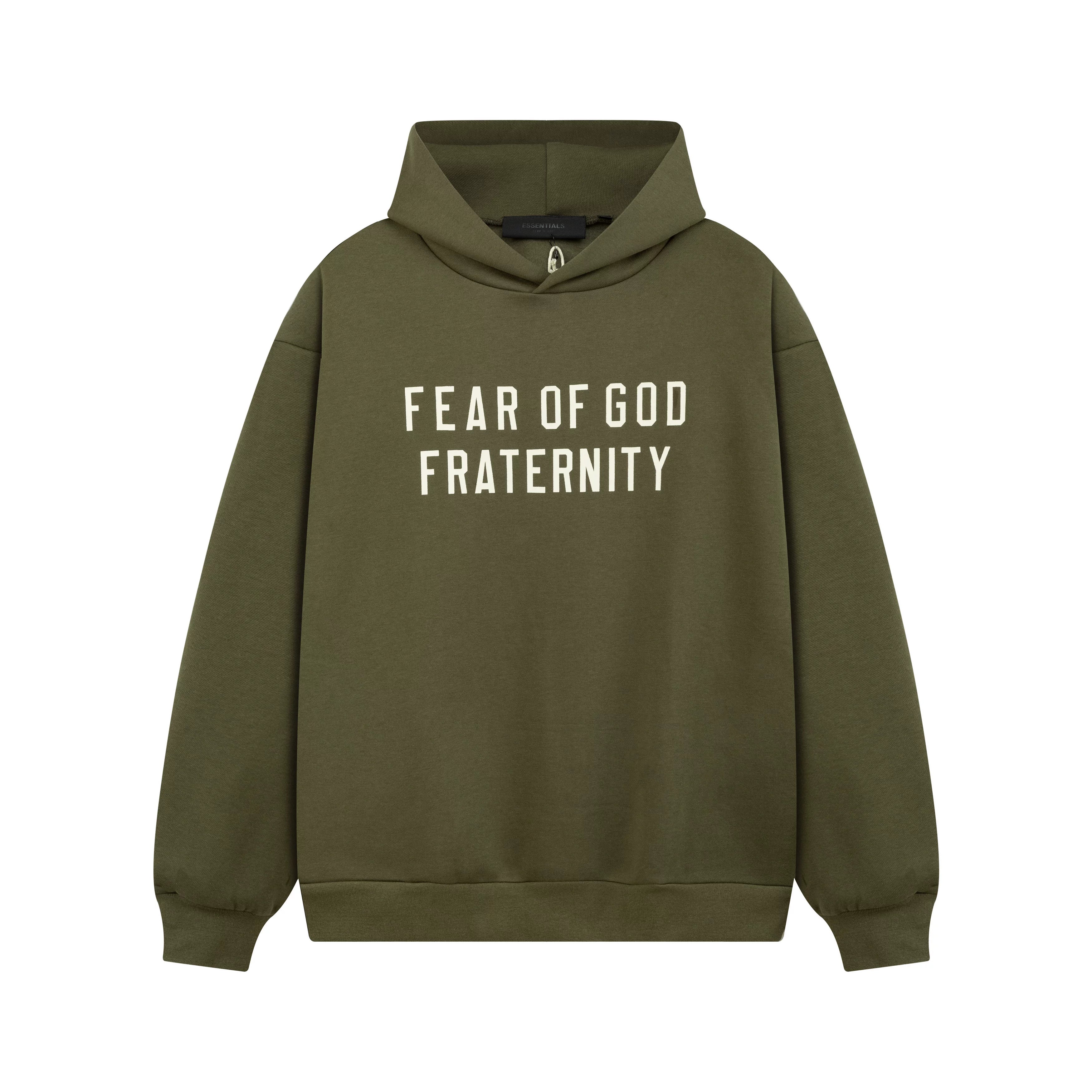 Fog autumn/winter hoodie, sweatpants, long pants with fleece hoodie, versatile letter essentials, loose and trendy ins top (13)