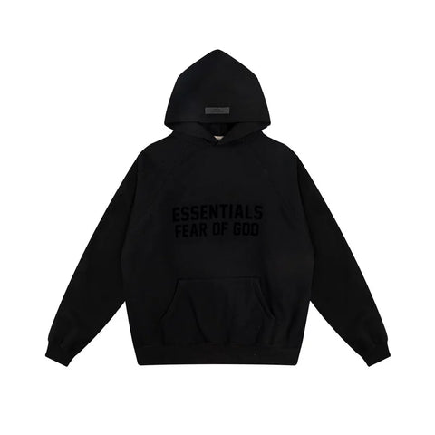 Fog autumn/winter hoodie, sweatpants, long pants with fleece hoodie, versatile letter essentials, loose and trendy ins top (50)