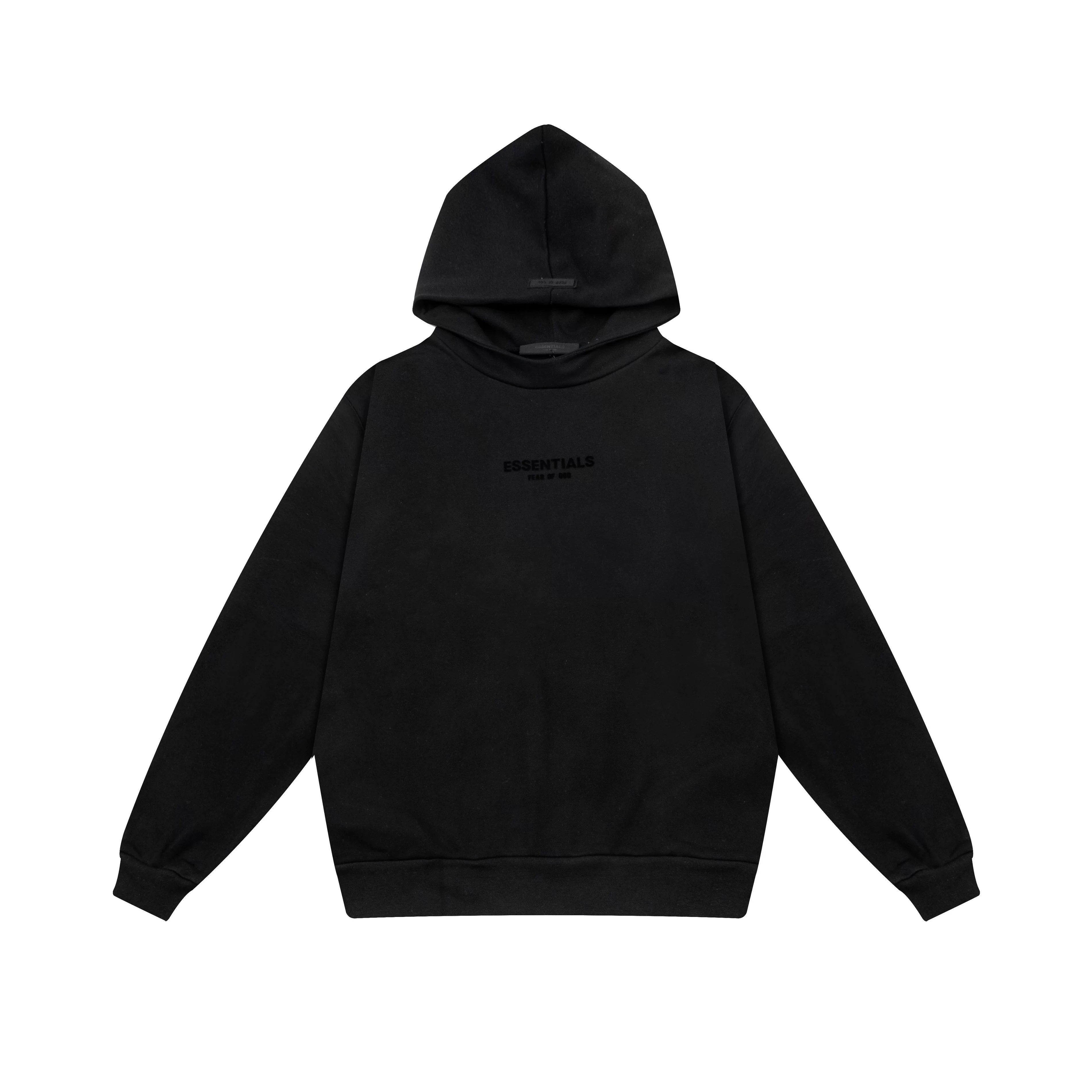 Fog autumn/winter hoodie, sweatpants, long pants with fleece hoodie, versatile letter essentials, loose and trendy ins top (55)