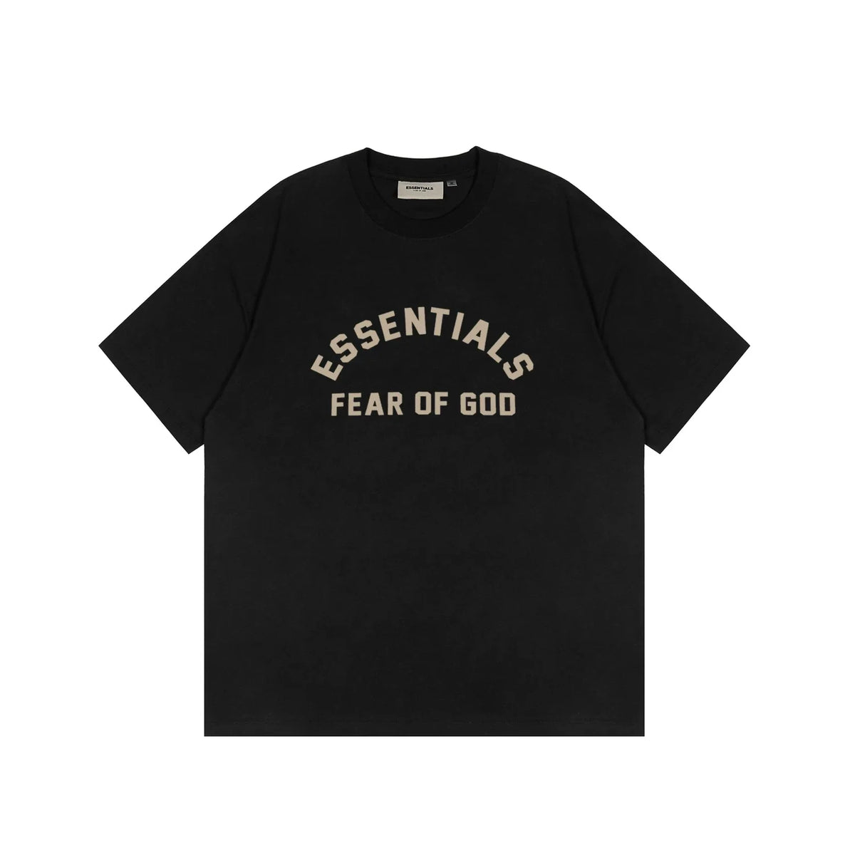 FOG double-line ESSENTIALS short-sleeved T-shirt men European and American couples trendy brand round neck loose cleanfit half-sleeved women (27)