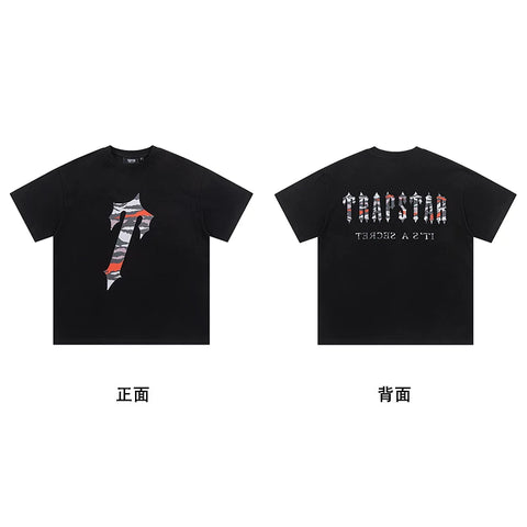 Trapstar short-sleeved T-shirt summer 2025 new letter print men and women casual loose round neck European and American trendy ins (19)