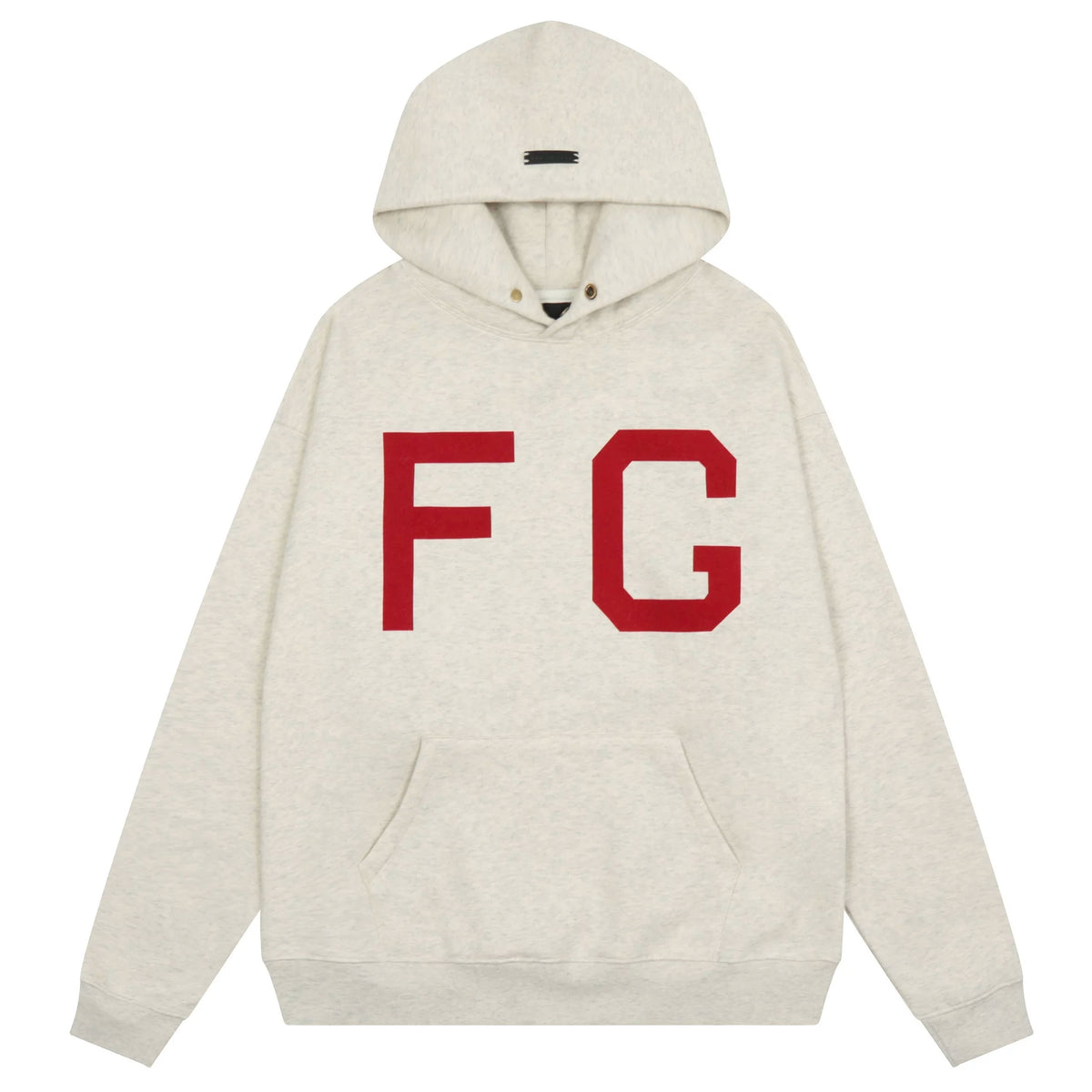 FOG double line heavyweight high street trendy brand hooded sweatshirt with plush loose sweatshirt jacket suitable for men and women, youthful and popular style (3)