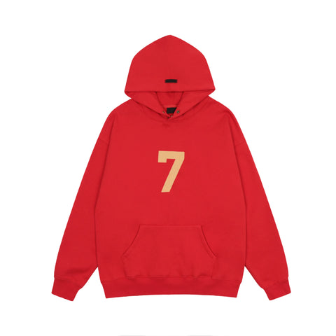 FOG double line heavyweight high street trendy brand hooded sweatshirt with plush loose sweatshirt jacket suitable for men and women, youthful and popular style (12)