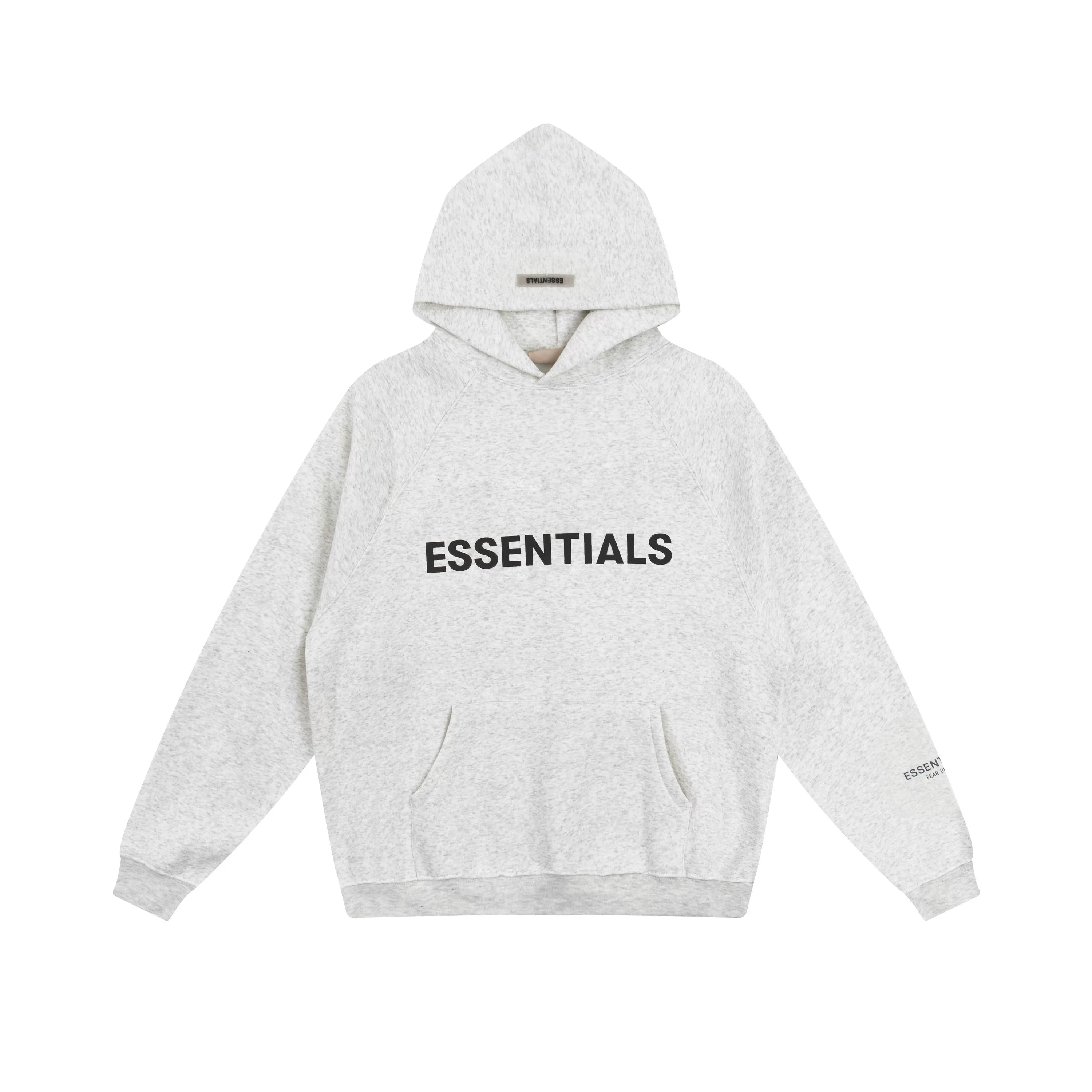 Fog autumn/winter hoodie, sweatpants, long pants with fleece hoodie, versatile letter essentials, loose and trendy ins top (32)