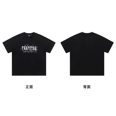 Trapstar short-sleeved T-shirt summer 2025 new letter print men and women casual loose round neck European and American trendy ins (33)