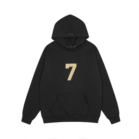FOG double line heavyweight high street trendy brand hooded sweatshirt with plush loose sweatshirt jacket suitable for men and women, youthful and popular style (11)