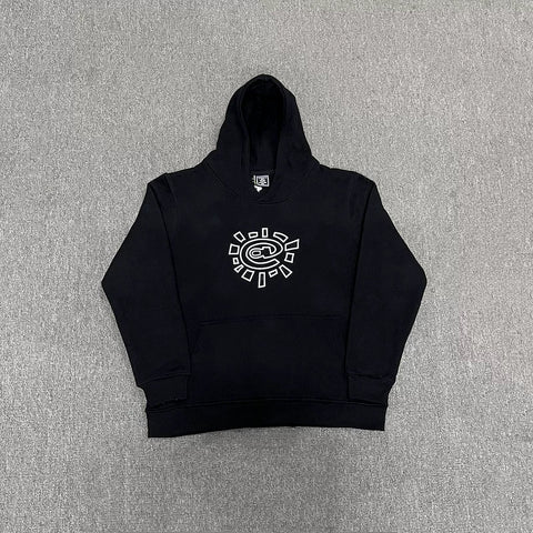 ADWYSD Sun Logo Heavyweight Hoodie - Black