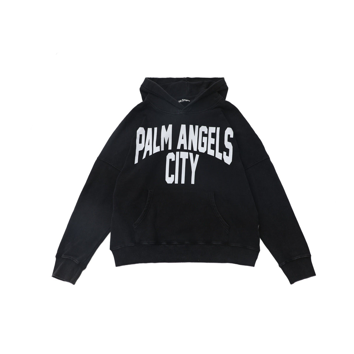 Palm Angels City Arch Logo Hoodie - Black